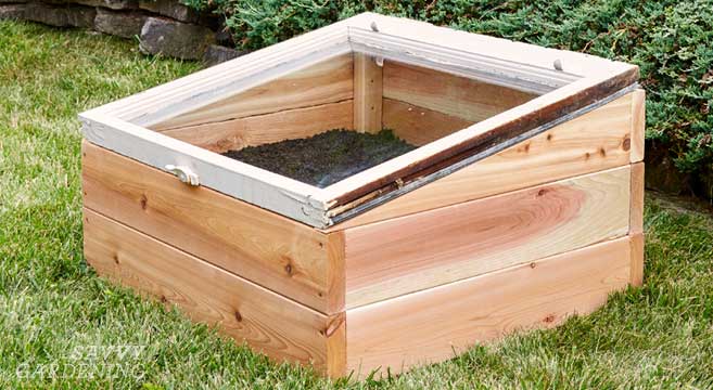 Build A Diy Cold Frame Using An Old Window, How To Build A Raised Bed Cold Frame