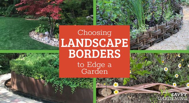 ideas for landscape borders to edge a garden