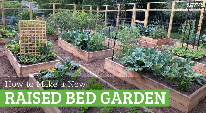 Learn how to make a new raised bed garden
